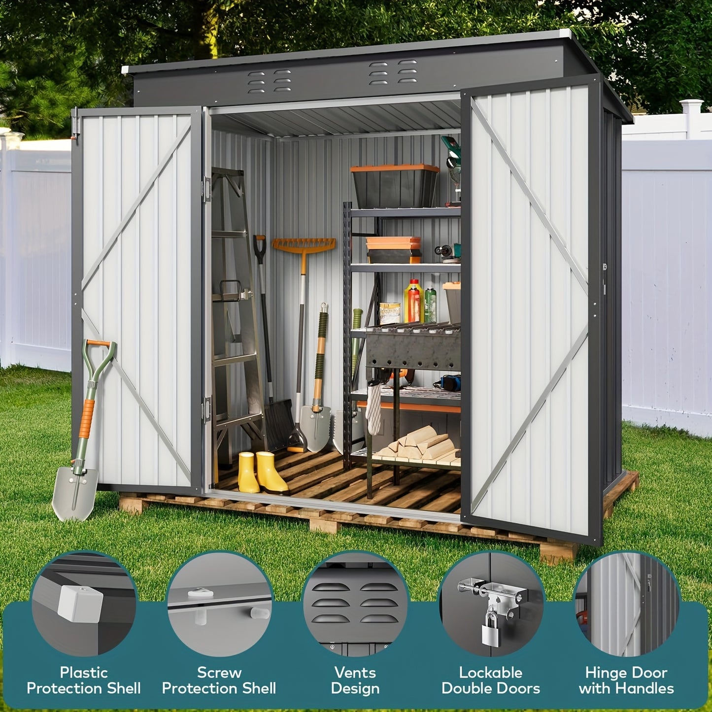 Metal Outdoor Storage Shed